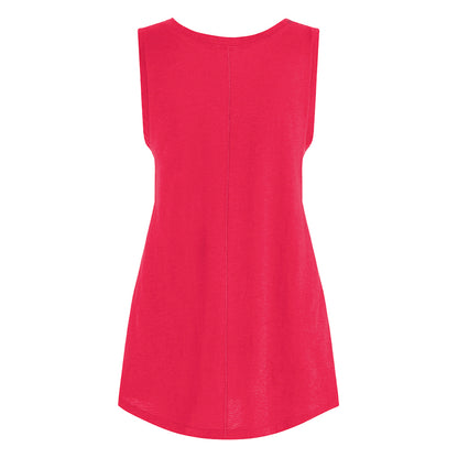 PENN&INK N.Y Top Sternen-Print A-Form Pink Grenadine Baumwolle Rückseite