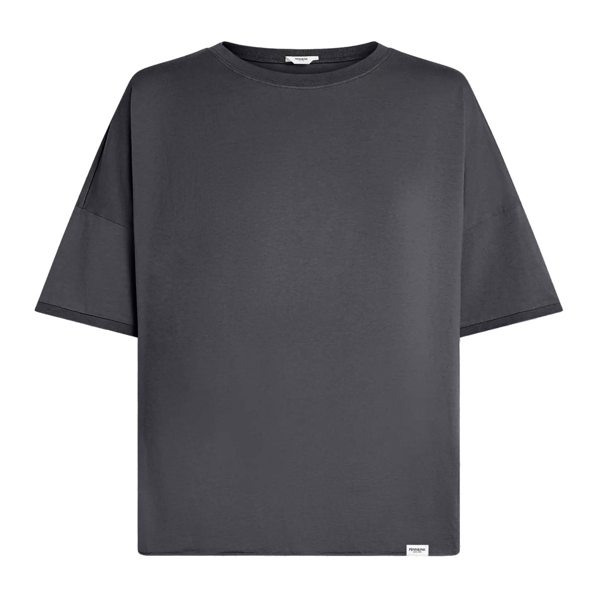 PENN&INK N.Y T-Shirt Baumwolle Asphalt Casual-Fit