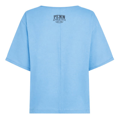 PENN&INK N.Y T-Shirt Boxy Fit Ciel Hellblau Rückseite