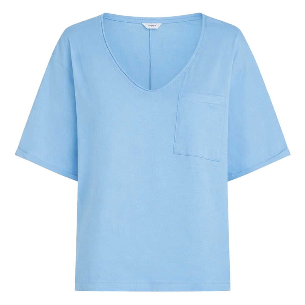 PENN&INK N.Y T-Shirt Boxy Fit Ciel Hellblau