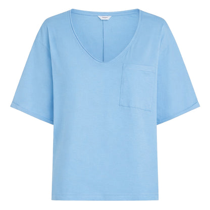 PENN&INK N.Y T-Shirt Boxy Fit Ciel Hellblau