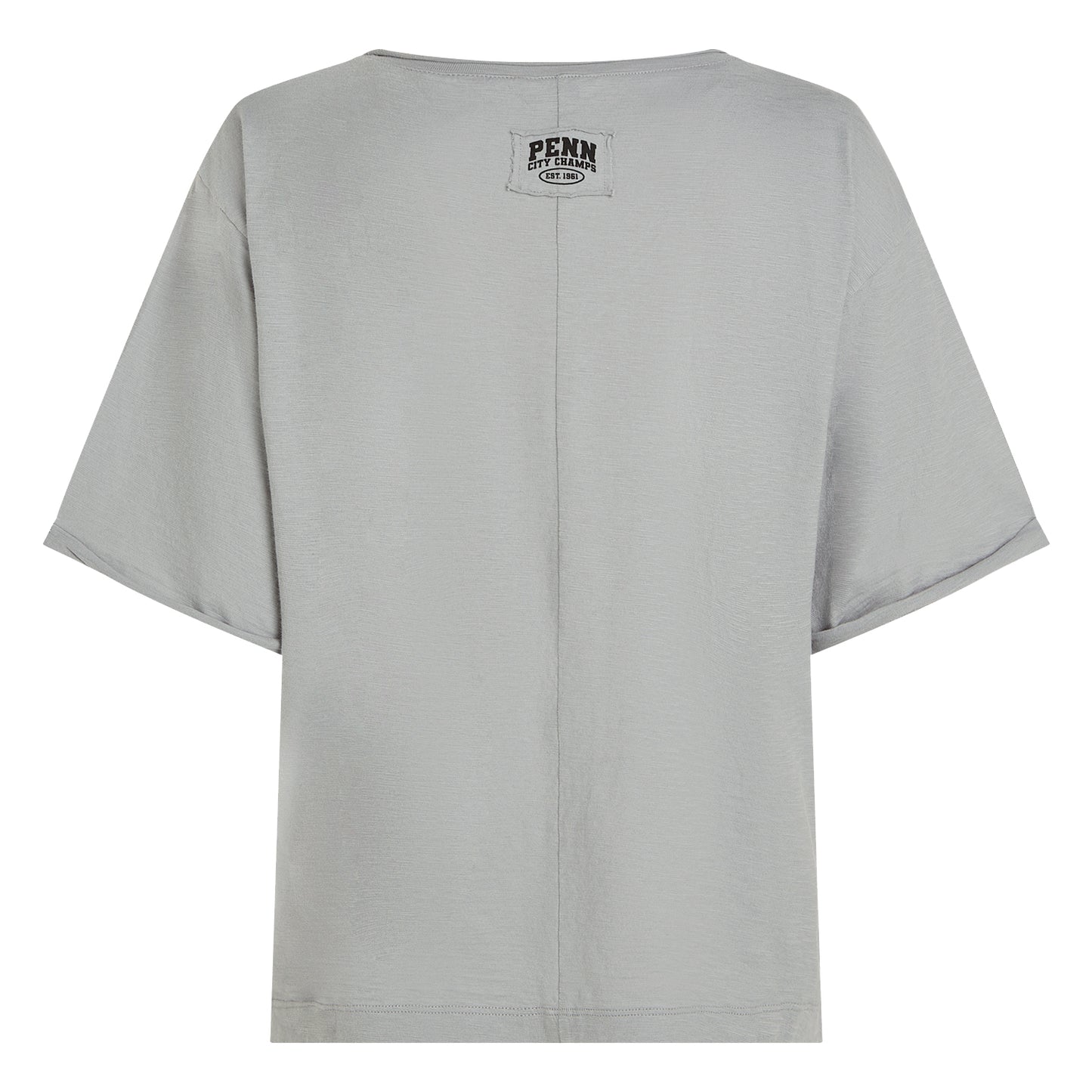 PENN&INK N.Y T-Shirt Boxy Fit Grau Monument Rückseite
