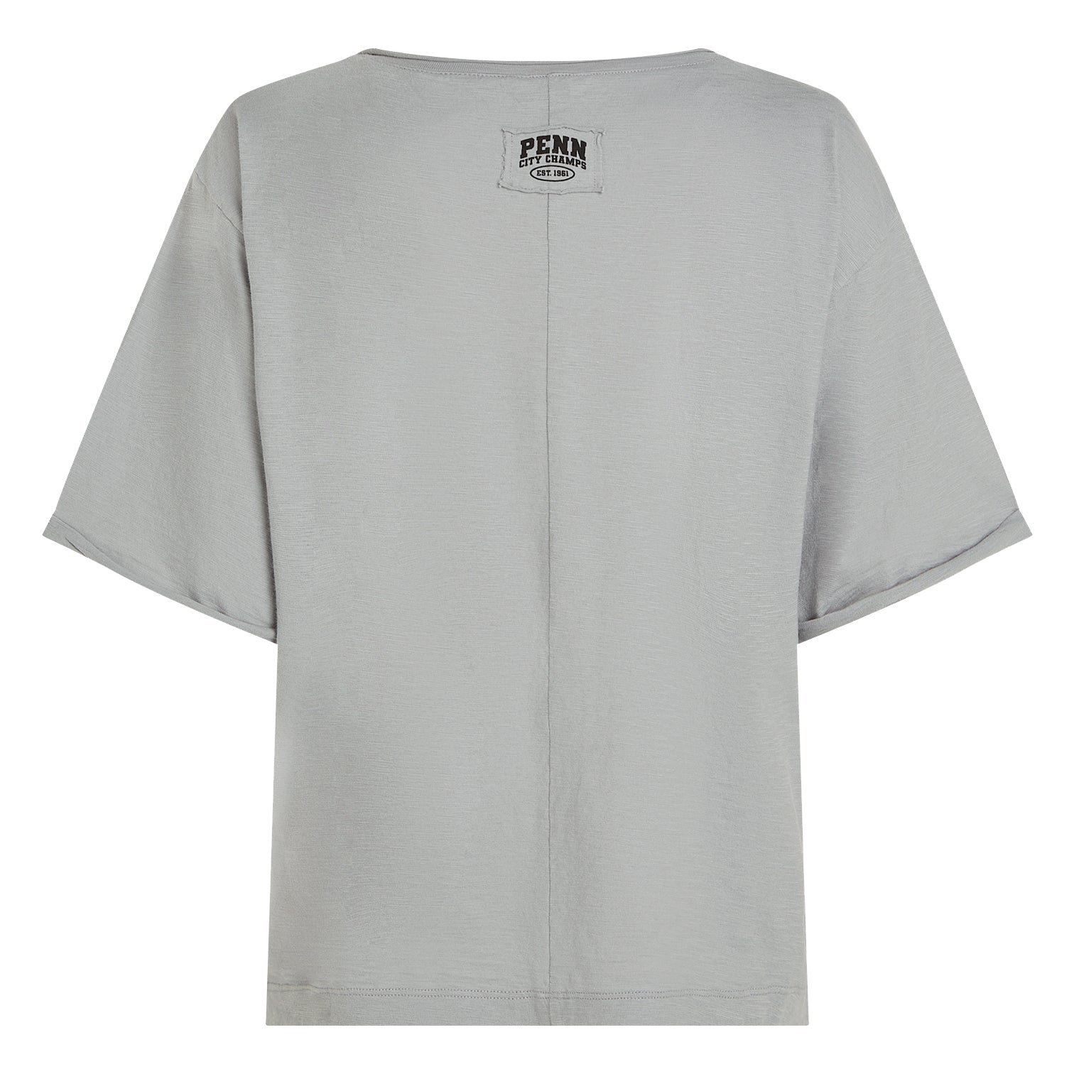 PENN&INK N.Y T-Shirt Boxy Fit Grau Monument Rückseite