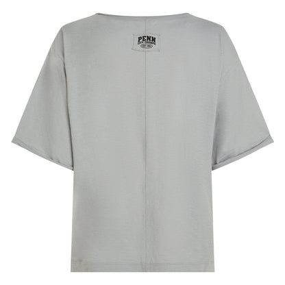 PENN&INK N.Y T-Shirt Boxy Fit Grau Monument Rückseite