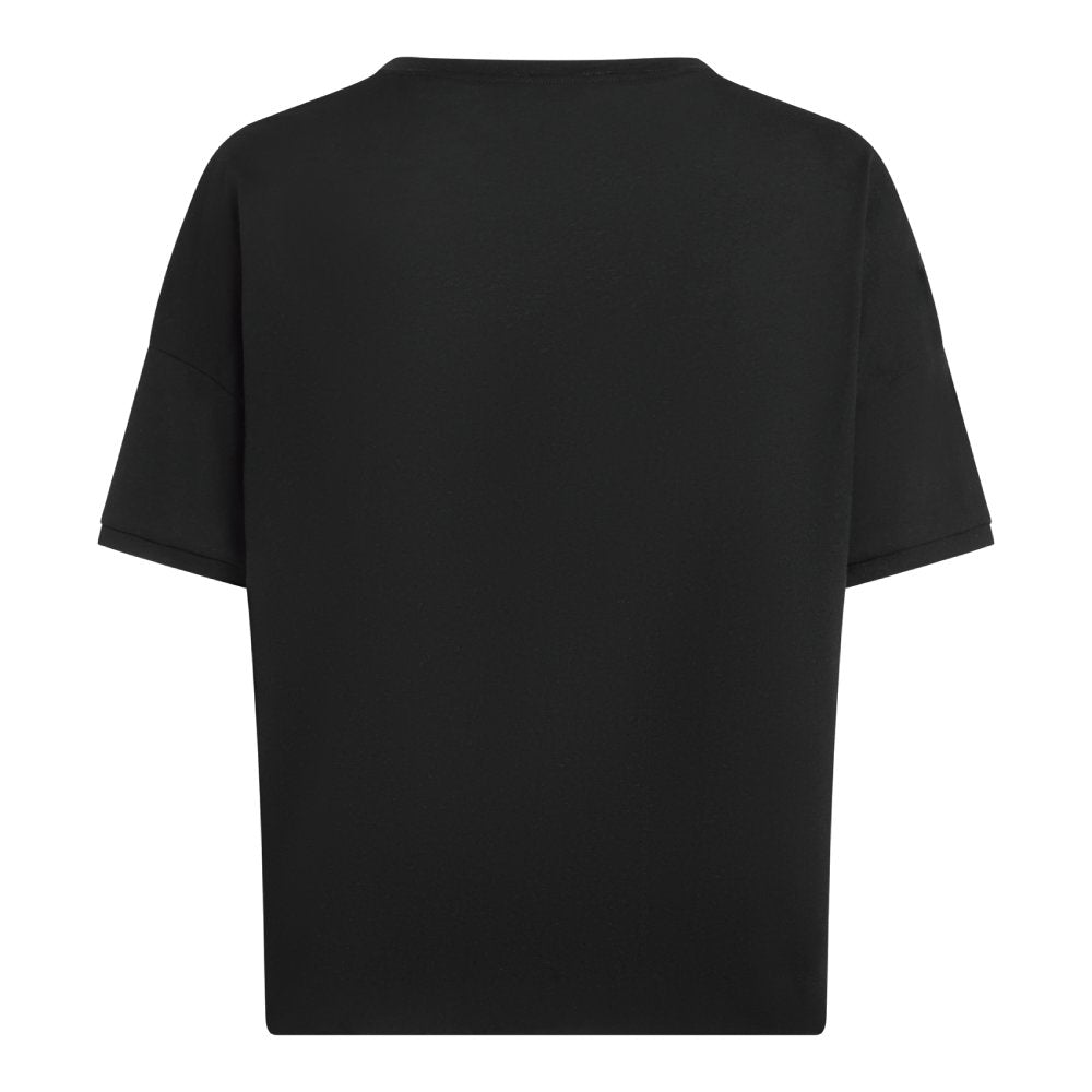 PENN&INK N.Y T-Shirt Logo-Print Relaxed-Fit Baumwolle Schwarz Rückseite