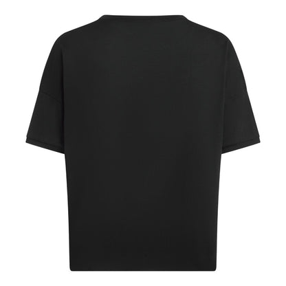 PENN&INK N.Y T-Shirt Logo-Print Relaxed-Fit Baumwolle Schwarz Rückseite