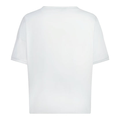 PENN&INK N.Y T-Shirt Logo-Print Relaxed-Fit Baumwolle Weiß Rückseite