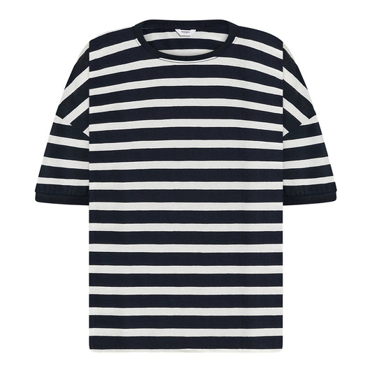 PENN&INK N.Y T-Shirt Streifen Relaxed Fit Navy