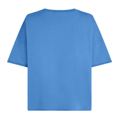 PENN&INK N.Y T-Shirt Baumwolle Surf Blau Casual-Fit Rückseite