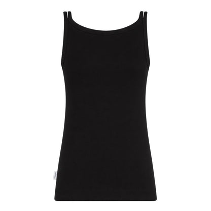 PENN&INK N.Y Tanktop Slim-Fit Lyocell Tencel Schwarz Rückseite