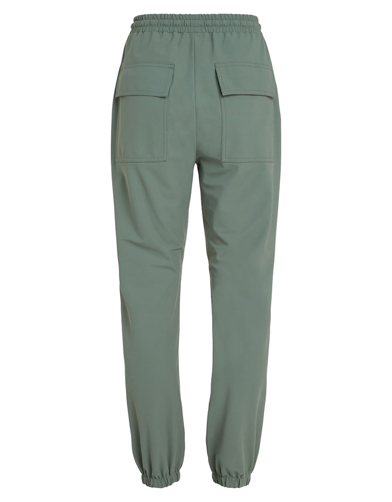 PENN&INK N.Y Hose Casual Fit Oliv Jogpants-Style Travel-Quality Elastischer Bund Rückseite