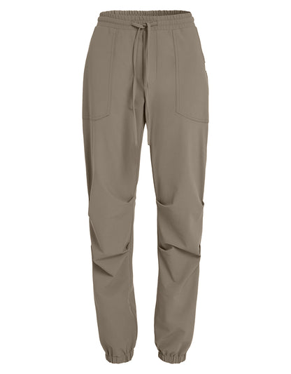 PENN&INK N.Y Hose Casual Fit Taupe Jogpants-Style Travel-Quality Elastischer Bund