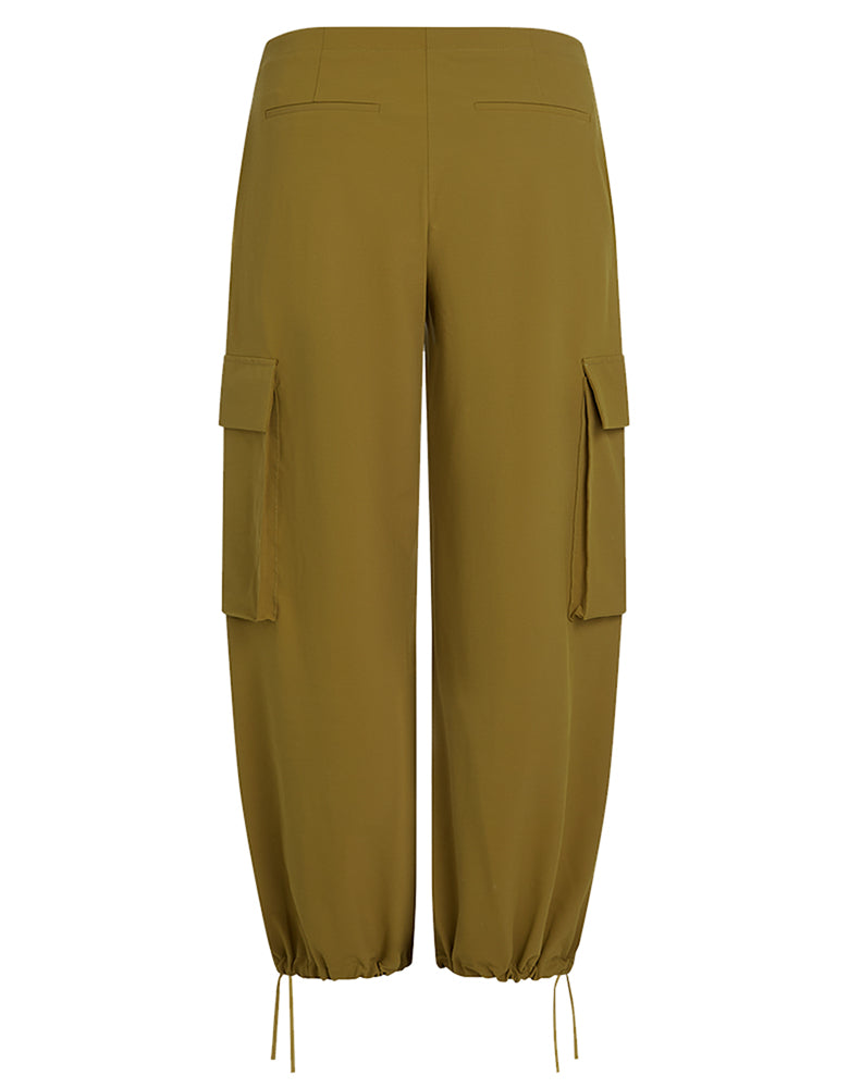 PENN&INK N.Y Cargo-Hose Butternut Khaki Wide Leg Travel-Quality Große Cargo-Taschen Rückseite