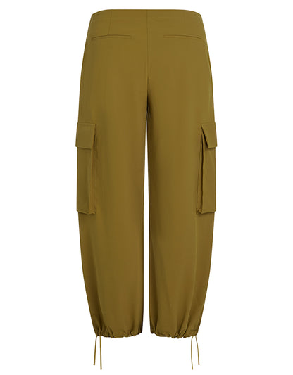 PENN&INK N.Y Cargo-Hose Butternut Khaki Wide Leg Travel-Quality Große Cargo-Taschen Rückseite