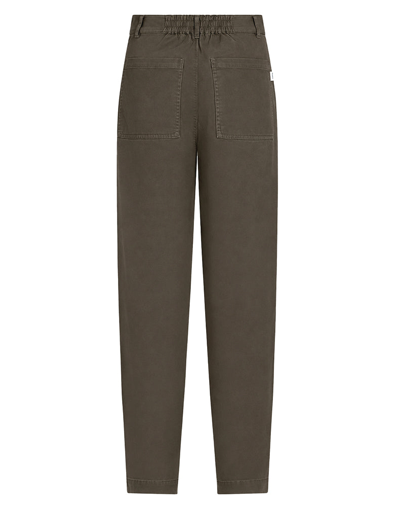 PENN&INK N.Y Hose W26LTD Tabac Braun Relaxed Fit Baumwoll-Mix Große Aufgesetzte Taschen Rückseite