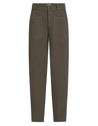 PENN&INK N.Y Hose W26LTD Tabac Braun Relaxed Fit Baumwoll-Mix Große Aufgesetzte Taschen