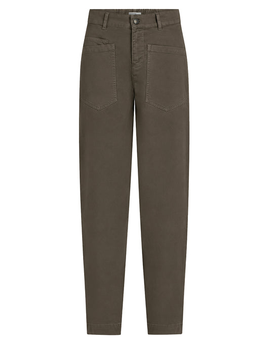 PENN&INK N.Y Hose W26LTD Tabac Braun Relaxed Fit Baumwoll-Mix Große Aufgesetzte Taschen
