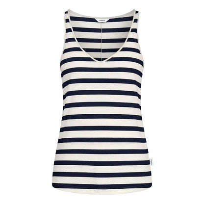 PENN&INK N.Y Tanktop Streifen Jersey Baumwolle Navy Weiß
