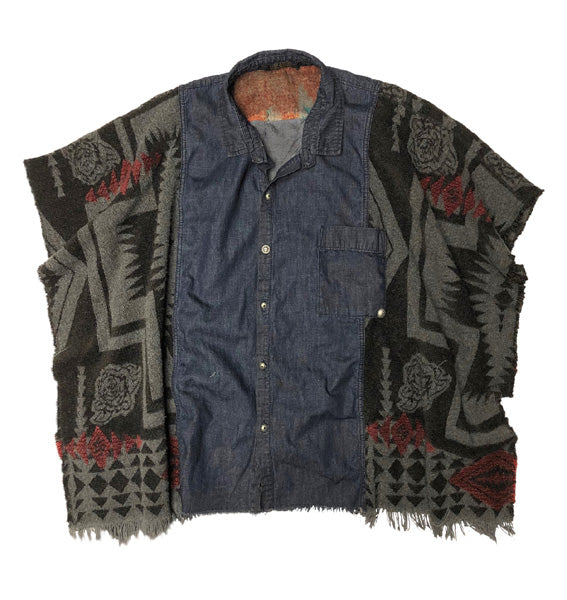 RUDE RIDERS | Poncho Kurzarm Oversized | Lady Rider Poncho Shirt