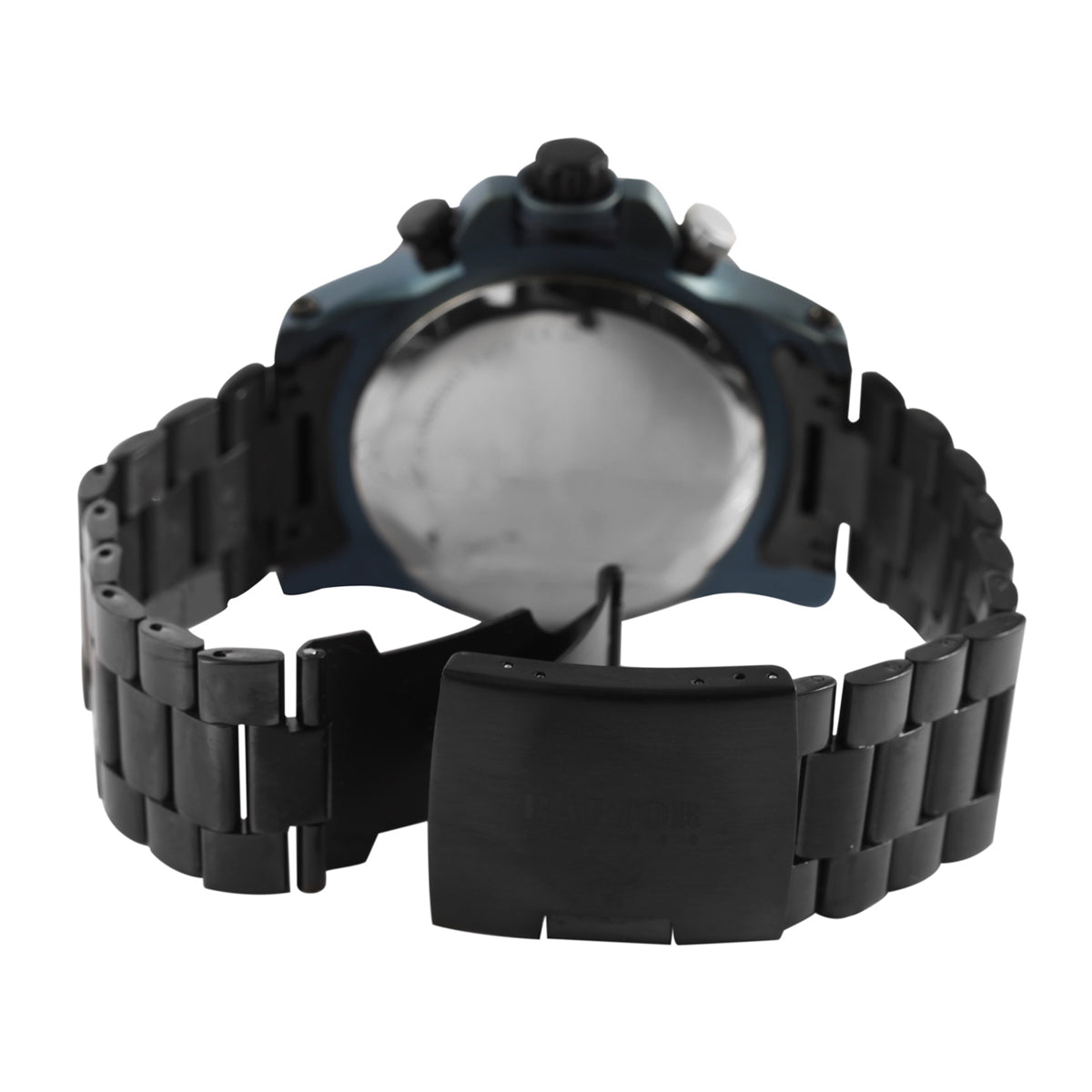 Raptor Chronograph Soheil Limited Edelstahlarmband Schwarz Plattiert Zifferblatt Schwarz 48 mm Rückseite