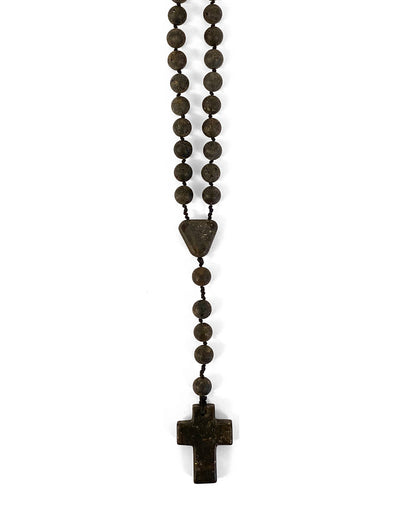 Rosenkranz Kette Bernstein Rohbernstein Dunkel Unisex Unikat