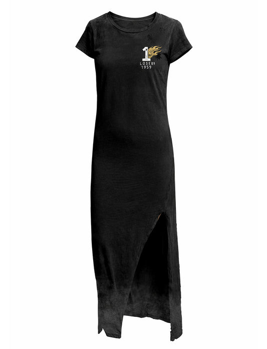 Rude Riders Maxi-Kleid Speed Freedom Race Vintage Schwarz
