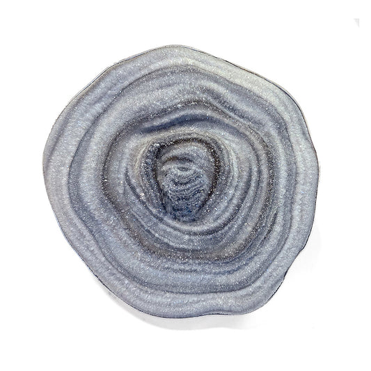 Steinring Chalcedon-Rosette XL Groß Unikat 925 Sterling Silber Größenverstellbar