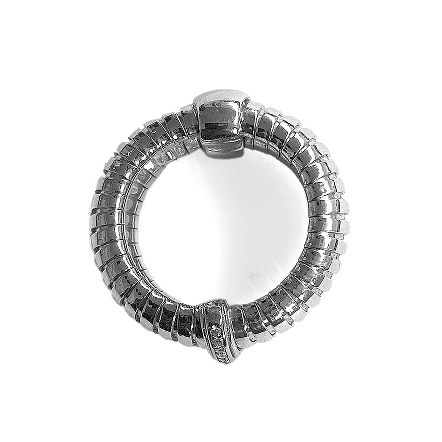 Ultima Edizione Bandring 925 Silber Rhodiniert Pavé Zirkonia
