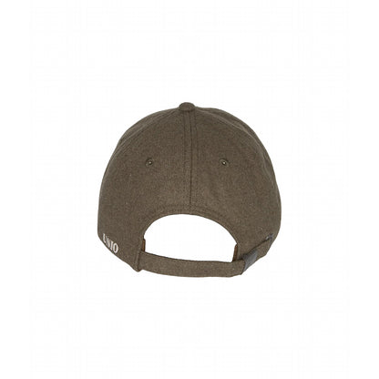 UNIO Baseball-Cap Chiba X Green Ash Oliv Beiges X-Patch Softe Filz-Optik Unisex Rückseite