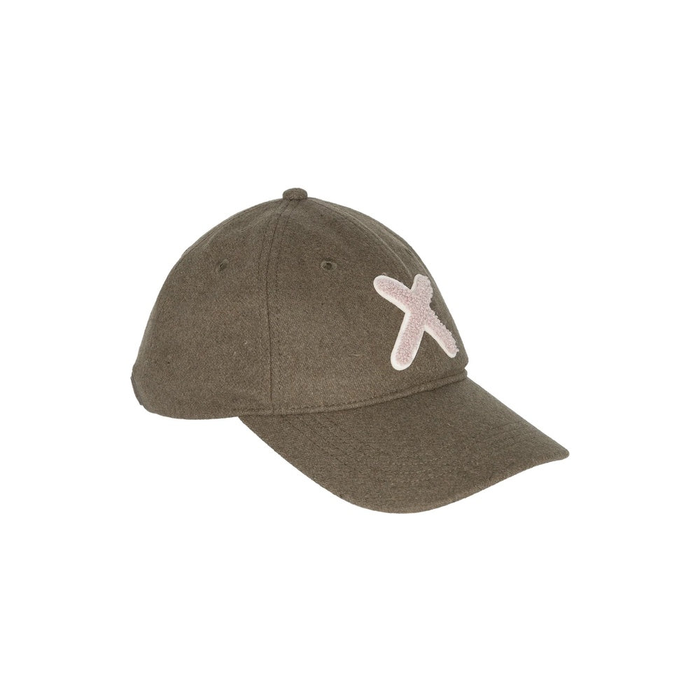 UNIO Baseball-Cap Chiba X Green Ash Oliv Beiges X-Patch Softe Filz-Optik Unisex