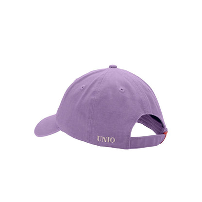 UNIO Kappe Cap Kobe-X X-Patch Orange Lila Nachhaltig Produziert Detail