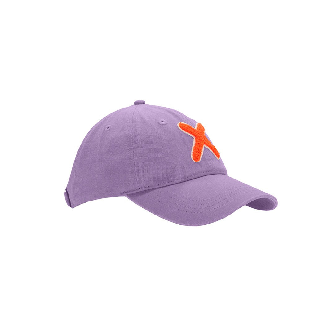 UNIO Kappe Cap Kobe-X X-Patch Orange Lila Nachhaltig Fair Produziert Seitlich