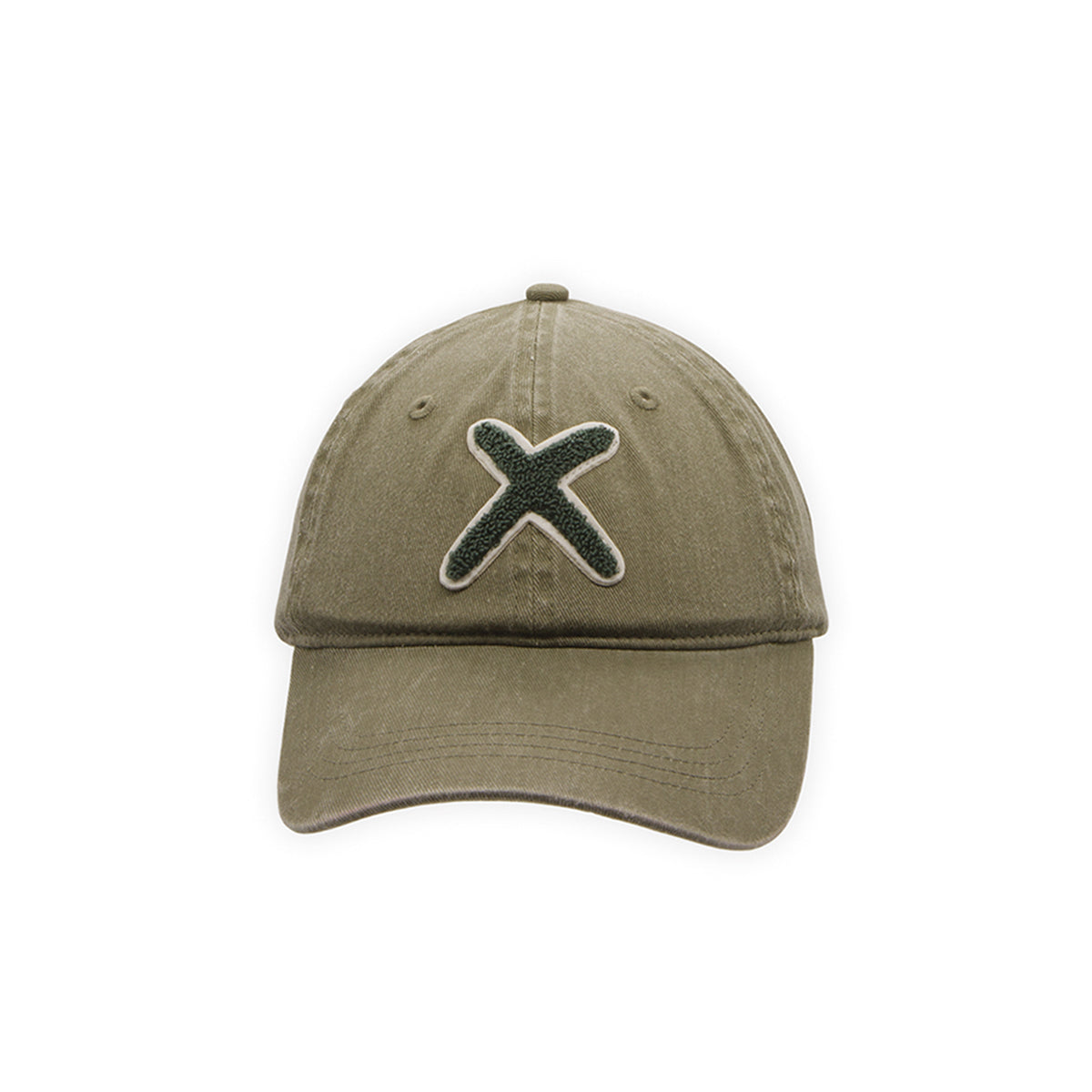 UNIO Kappe Cap Kobe-X X-Patch Khaki Unisex Nachhaltig Fair Produziert