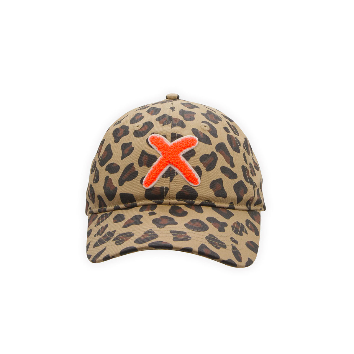 UNIO Kappe Cap Kobe-X Leo X-Patch Orange Leoparden-Print Nachhaltig Fair Produziert
