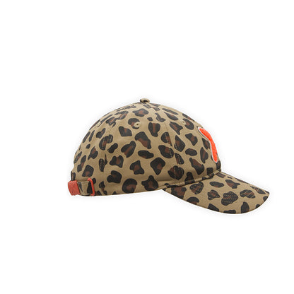 UNIO Kappe Cap Kobe-X Leo X-Patch Orange Leoparden-Print Nachhaltig Fair Produziert 2