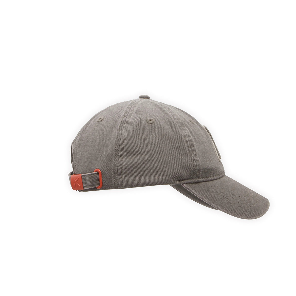 UNIO Kappe Cap Kobe-X X-Patch Hellgrau Unisex Nachhaltig Fair Produziert Seitlich