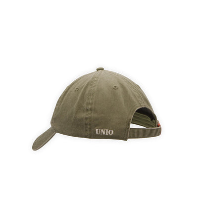 UNIO Kappe Cap Kobe-X Khaki X-Patch Unisex Rückseite