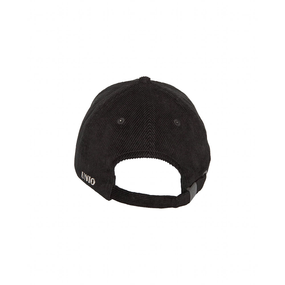 UNIO Baseball-Cap Tore X Black Schwarz X-Patch Gerippte Cord-Optik Unisex Rückseite
