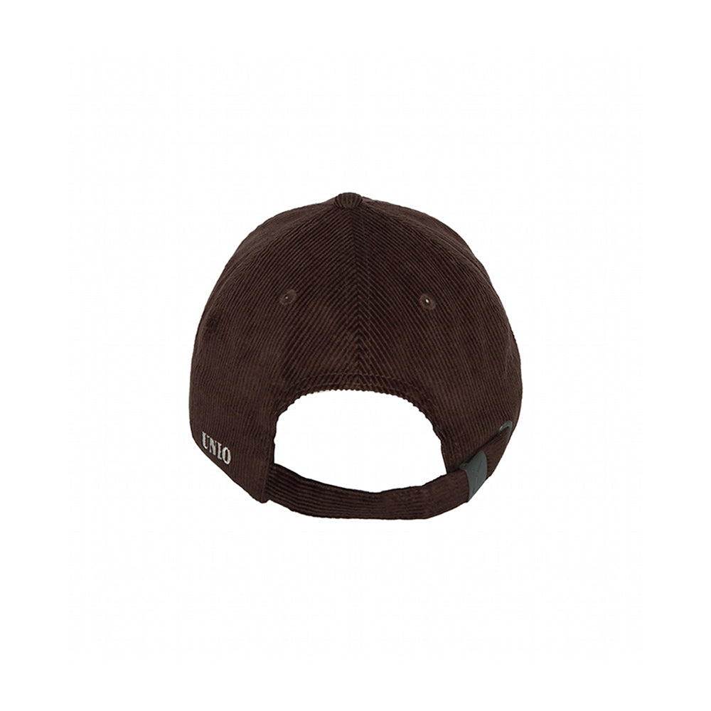 UNIO Baseball-Cap Tore X Dunkelbraun X-Patch Gerippte Cord-Optik Unisex Rückseite