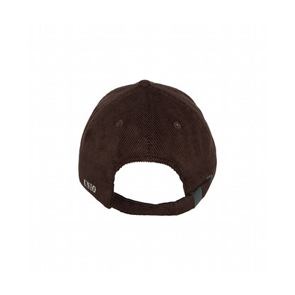 UNIO Baseball-Cap Tore X Dunkelbraun X-Patch Gerippte Cord-Optik Unisex Rückseite