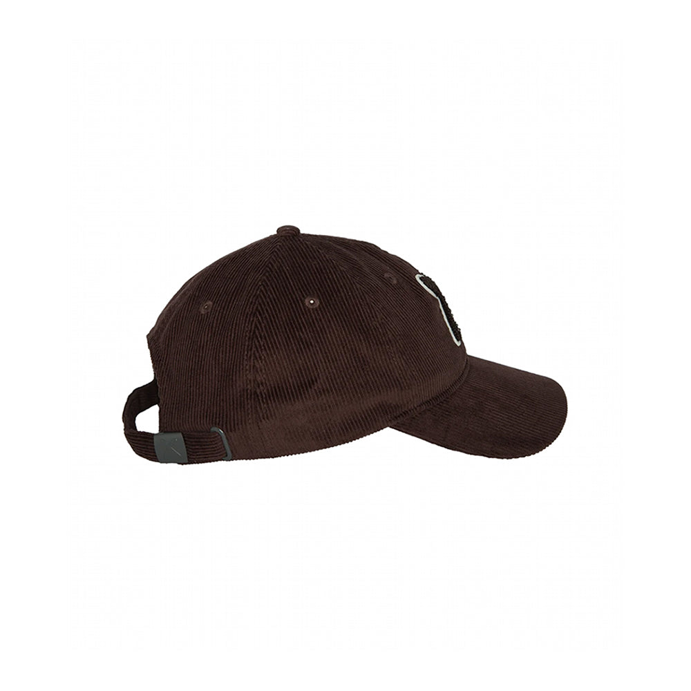 UNIO Baseball-Cap Tore X Dunkelbraun X-Patch Gerippte Cord-Optik Unisex Seitlich