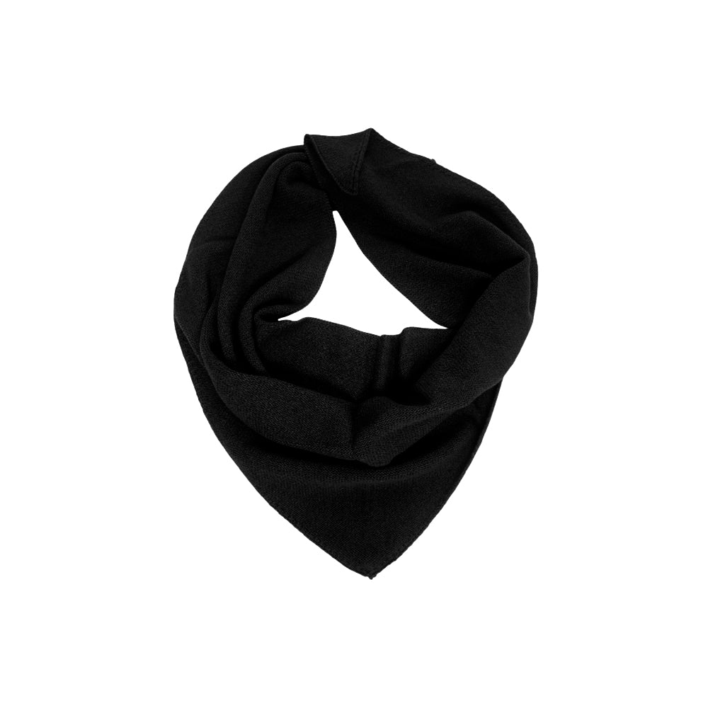 UNIO Dreieckstuch Liebes Schwarz Black Merinowolle-Kaschmir-Mix Unisex