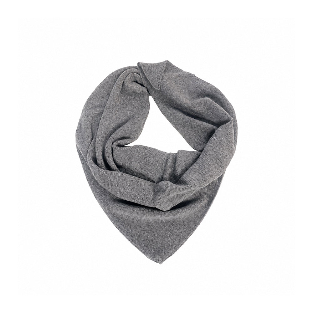 UNIO Dreieckstuch Liebes Grey Melange Grau Meliert Merinowolle-Kaschmir-Mix Unisex