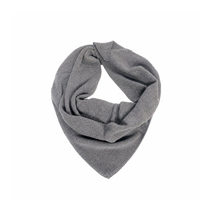 UNIO Dreieckstuch Liebes Grey Melange Grau Meliert Merinowolle-Kaschmir-Mix Unisex