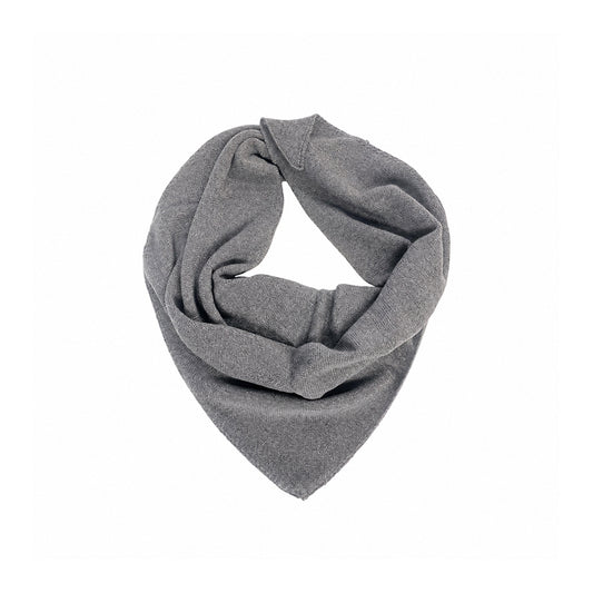 UNIO Dreieckstuch Liebes Grey Melange Grau Meliert Merinowolle-Kaschmir-Mix Unisex