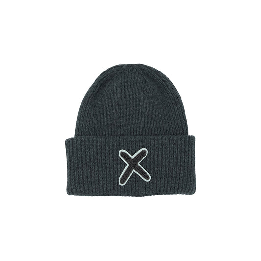UNIO Mütze Lumi X Matched Merinowolle Cashmere Unisex Nachhaltig Fair Produziert X-Patch Anthra Anthrazit