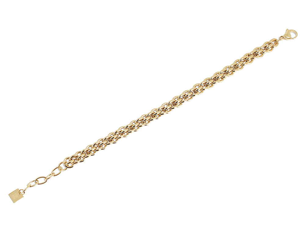 ZAG Bijoux Armband Galou Kordelmuster Edelstahl Vergoldet