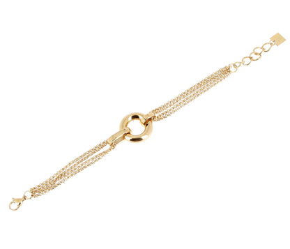 ZAG Bijoux Armband Mantessa Mehrreihig Edelstahl Gold Plattiert