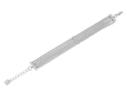 ZAG Bijoux Armband Salerne Mehrreihig Flache Ketten Edelstahl Silber