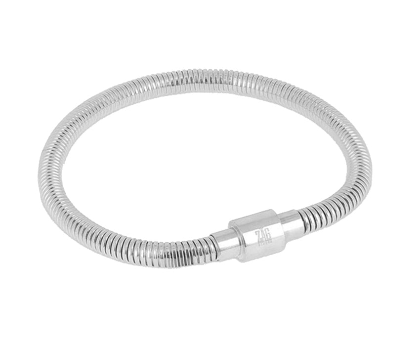 ZAG Bijoux Armreif Edelstahl Silber Magnetverschluss Elena